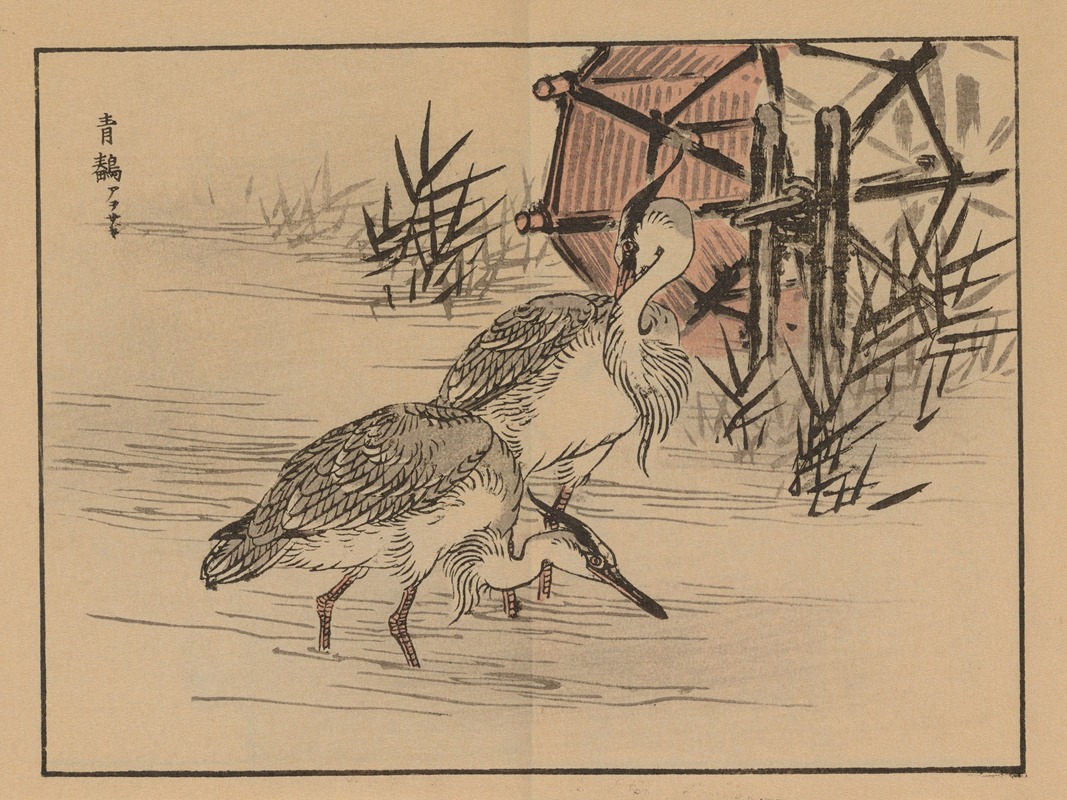 Bairei gafu, Pl.35 by Коно Байрей, 1905 — digital art print download