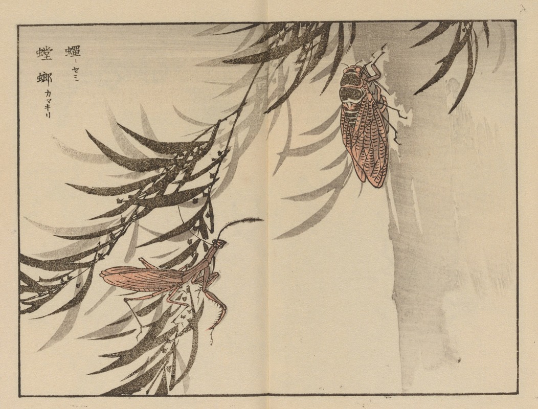 Bairei gafu, Pl.58 by Коно Байрей, 1905 — digital art print download