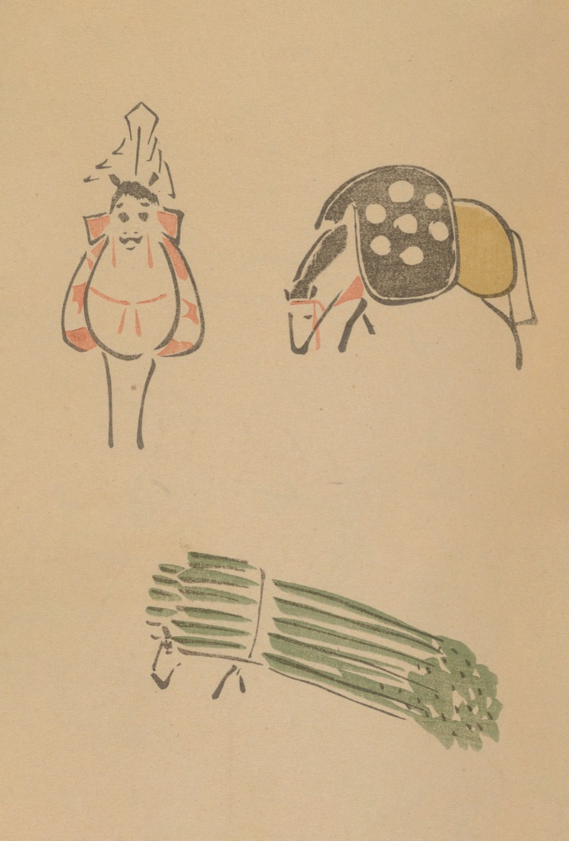Chōjū ryakugashiki, Pl.08 by Masayoshi Kitao, 1868-1912 — digital art print download