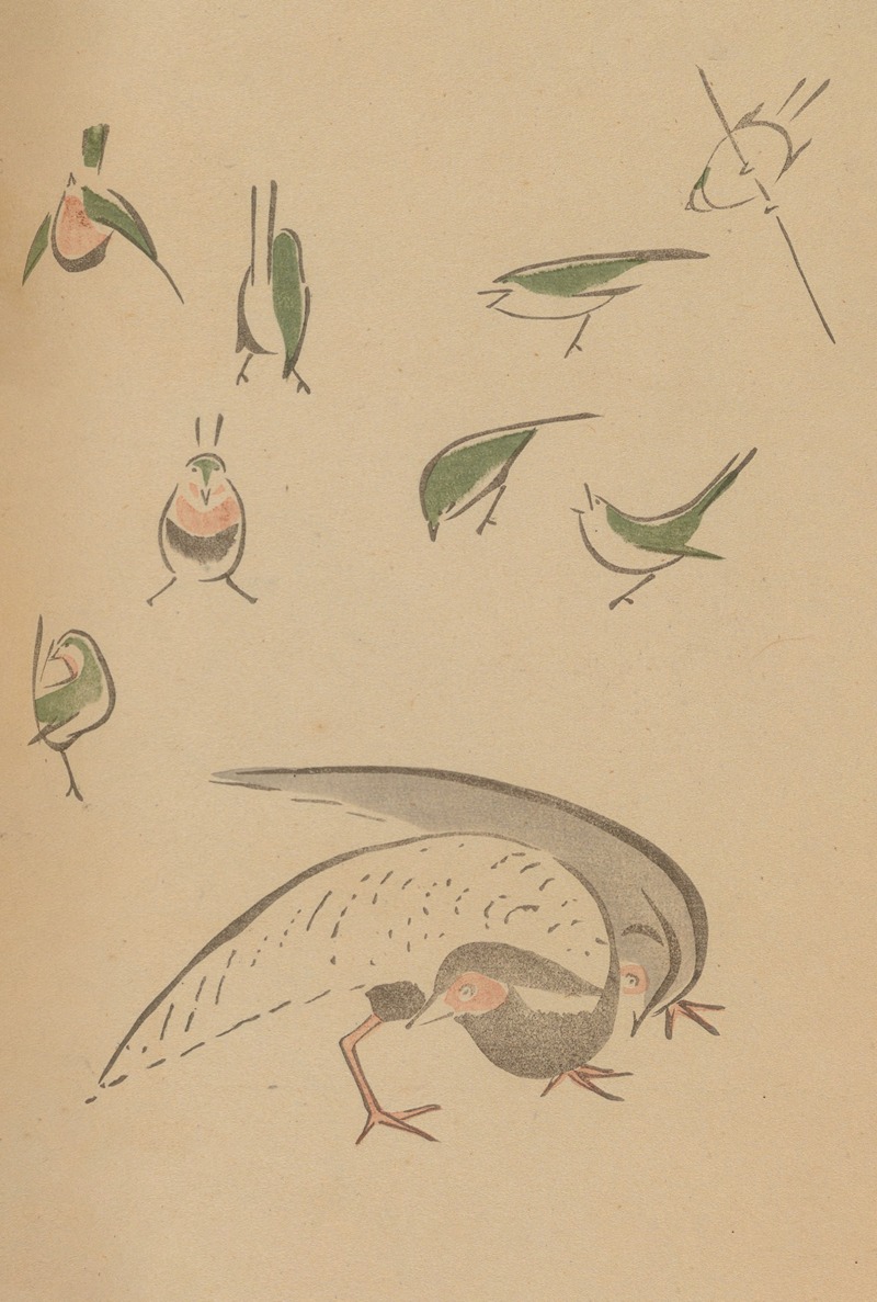 Chōjū ryakugashiki, Pl.15 by Masayoshi Kitao, 1868-1912 — digital art print download
