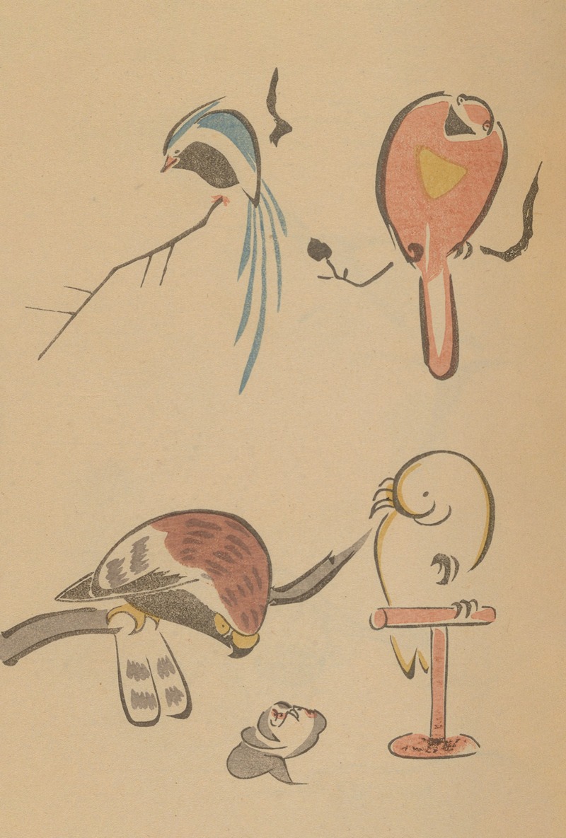 Chōjū ryakugashiki, Pl.16 by Masayoshi Kitao, 1868-1912 — digital art print download