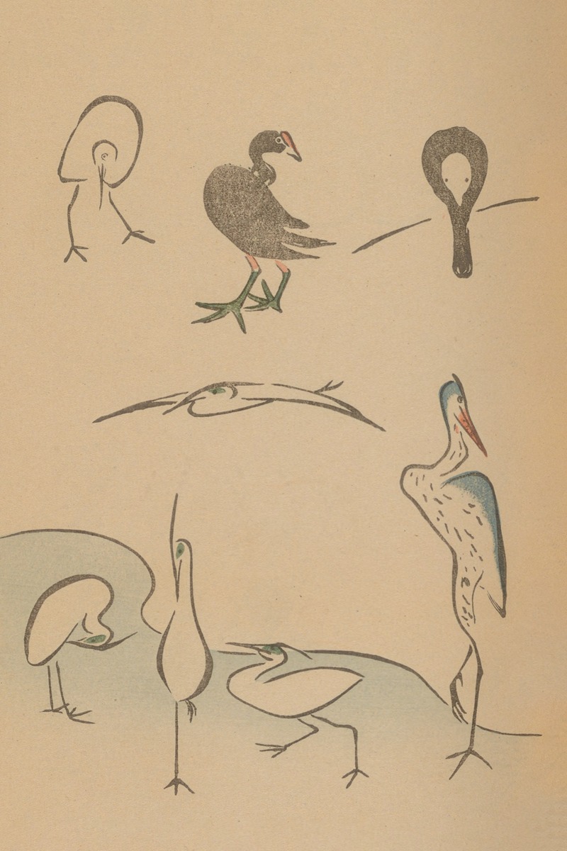 Chōjū ryakugashiki, Pl.22 by Masayoshi Kitao, 1868-1912 — digital art print download