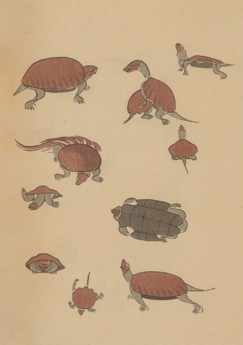 Chōjū ryakugashiki, Pl.39 by Masayoshi Kitao, 1868-1912 — digital art print download