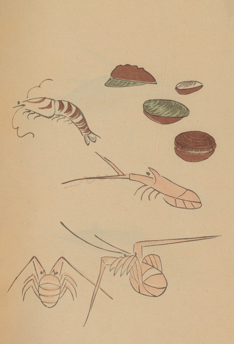 Chōjū ryakugashiki, Pl.43 by Masayoshi Kitao, 1868-1912 — digital art print download
