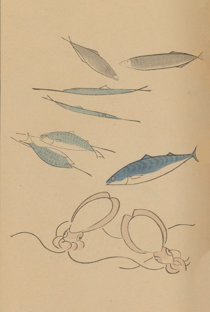 Chōjū ryakugashiki, Pl.46 by Masayoshi Kitao, 1868-1912 — digital art print download
