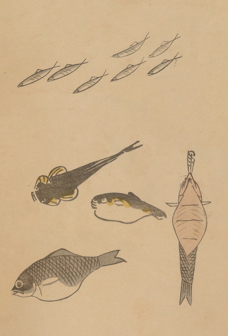 Chōjū ryakugashiki, Pl.49 by Masayoshi Kitao, 1868-1912 — digital art print download