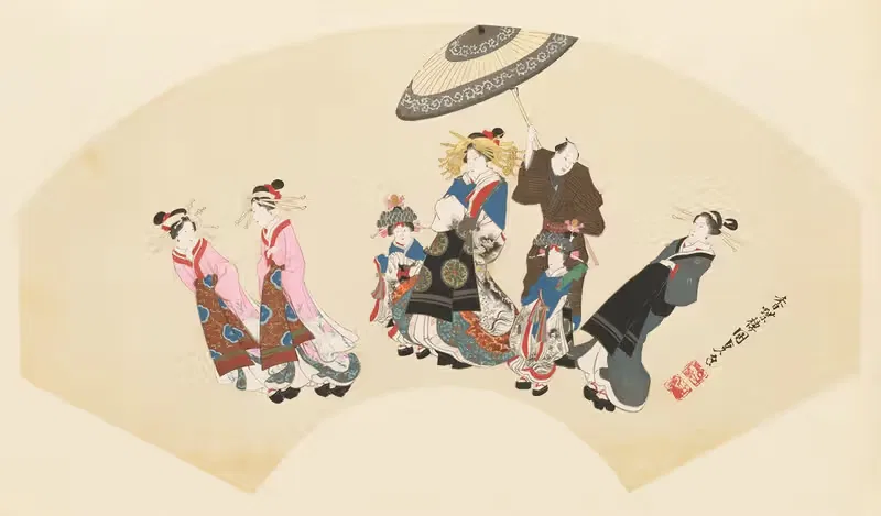 Masterpieces selected from the Ukiyoyé School, Pl.18 — Shiichi Tajima