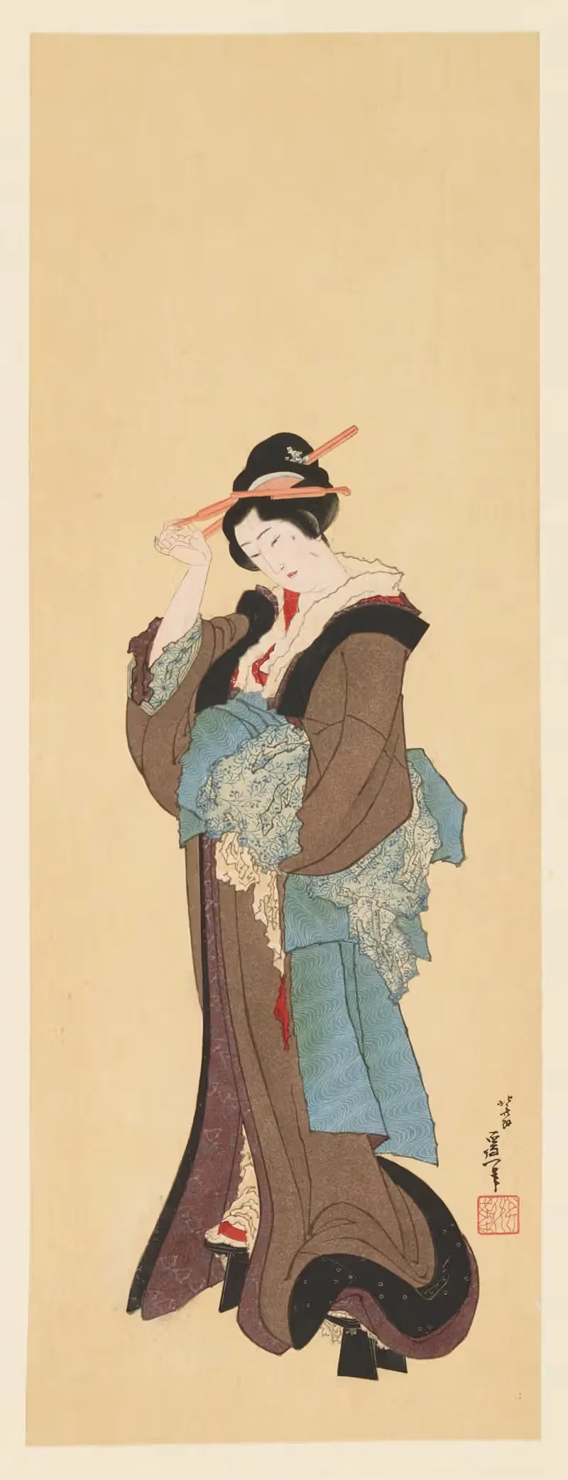 Masterpieces selected from the Ukiyoyé School, Pl.31 — Shiichi Tajima