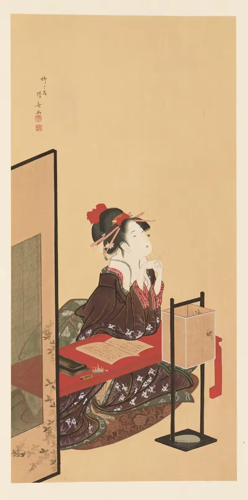 Masterpieces selected from the Ukiyoyé School, Pl.37 — Shiichi Tajima
