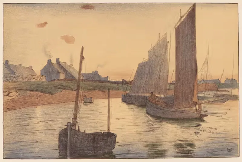 Печаль на море by Андре Ульман — digital art print download