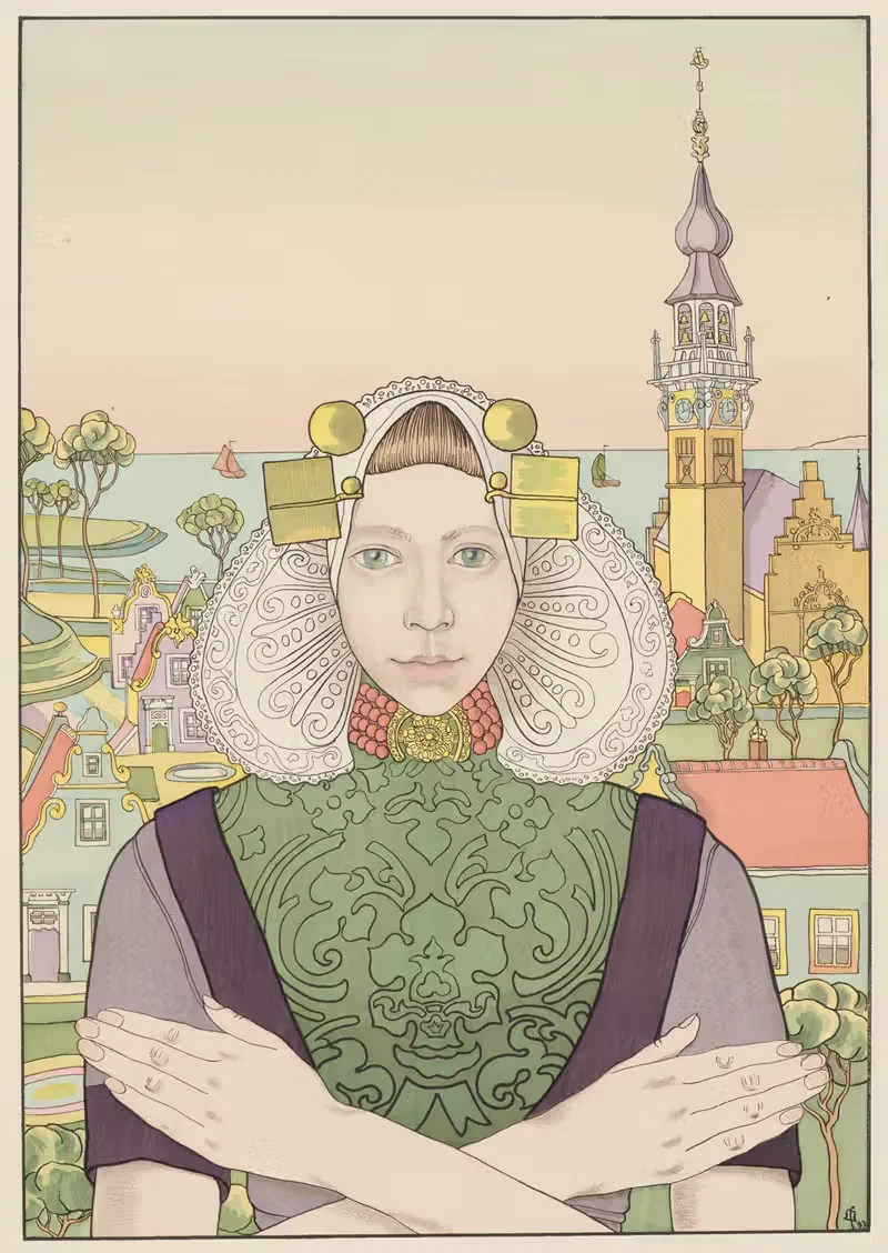Павлиний мотылек с островов моря by Ф.-М. Мельхерс, 1897 — digital art print download
