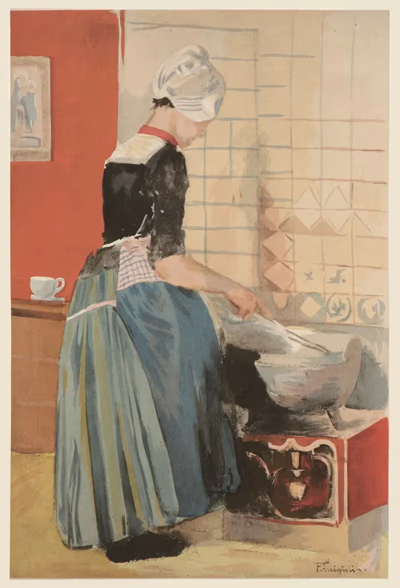 The Servant (La Servante) by Ferdinand Luigini — digital art print download