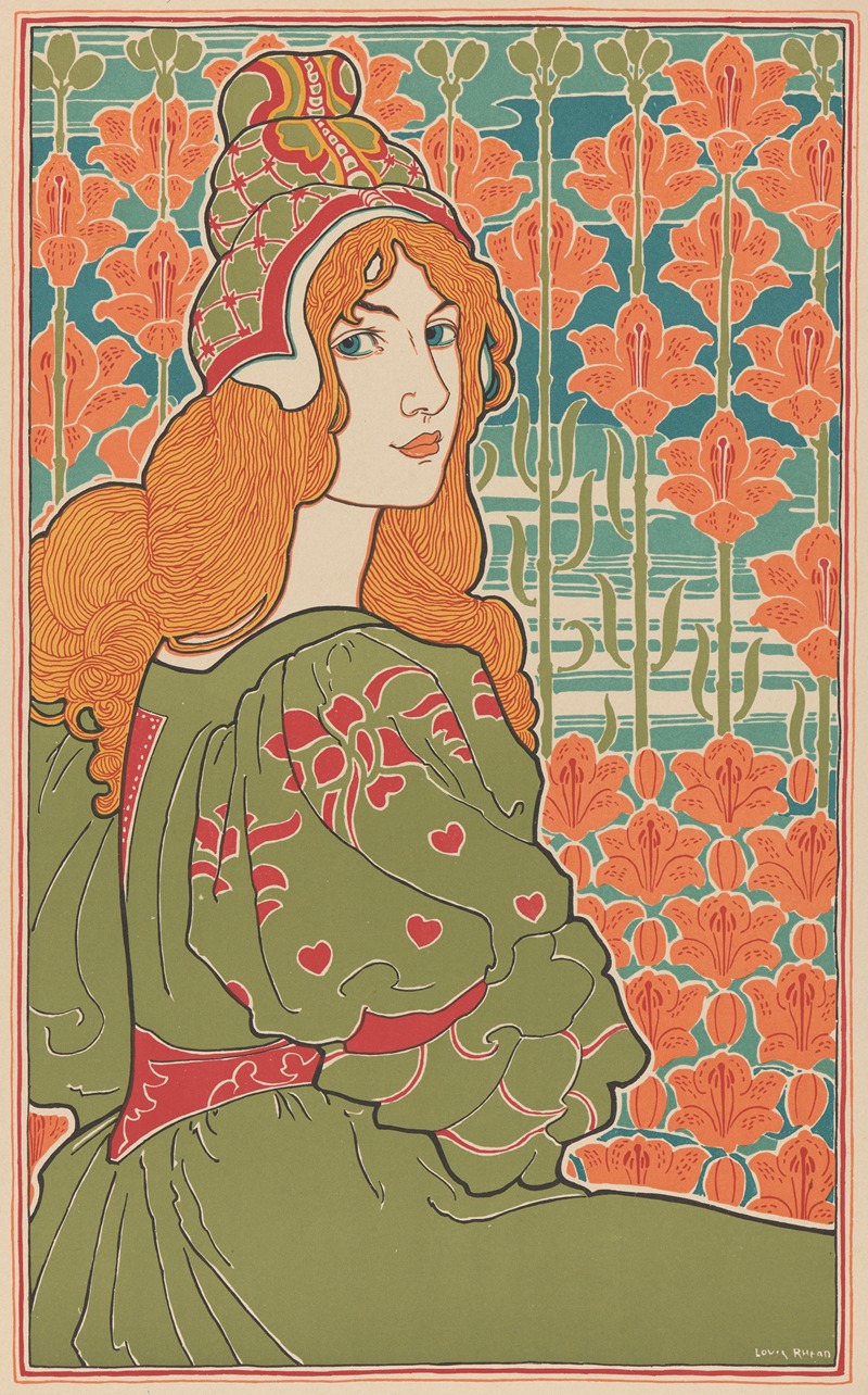 Jane by Louis Rhead, 1897 — digital art print download