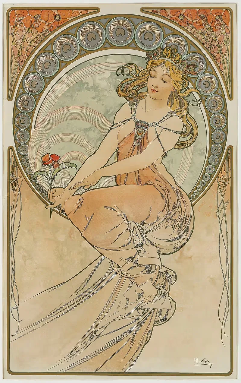 Искусства by Альфонс Муха, 1898 — digital art print download
