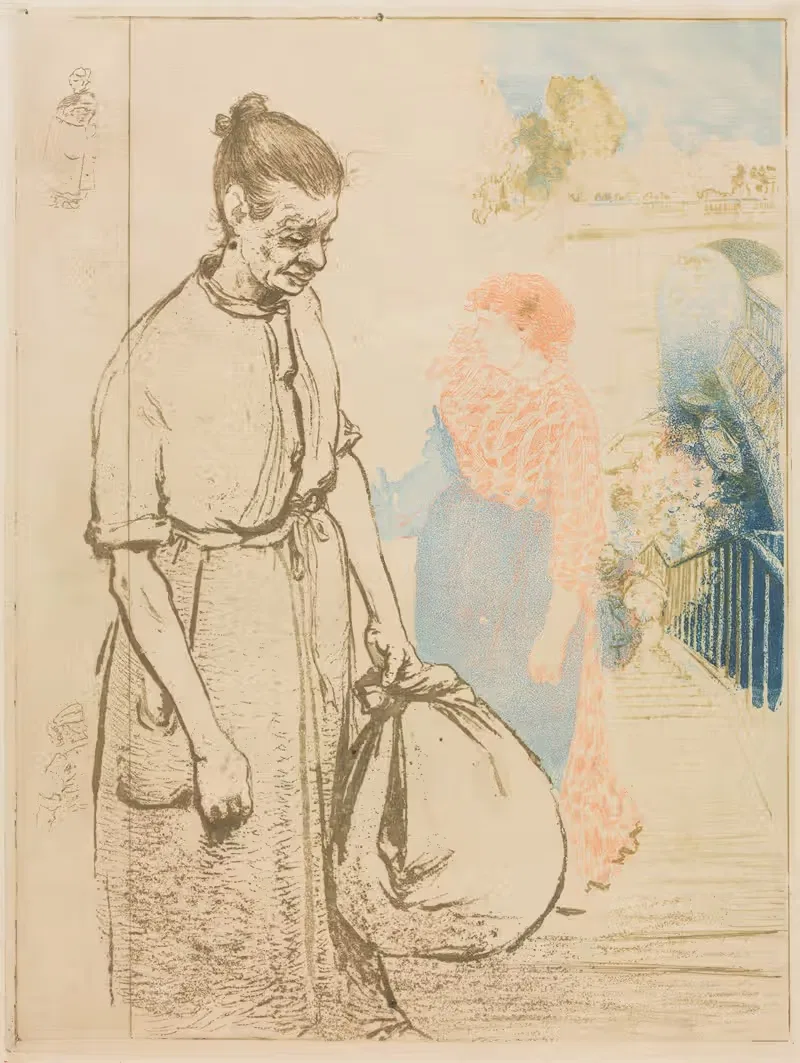 Женщины-стиральщицы (Ле Лавёз) by Огюст Луи Лепер, 1894 — digital art print download