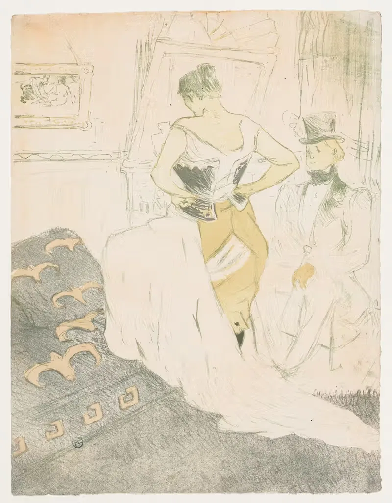 Elles, Woman In A Corset — Henri de Toulouse-Lautrec