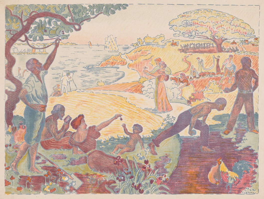 Гармоничные времена by Поль Синьяк, 1895-1896 — digital art print download