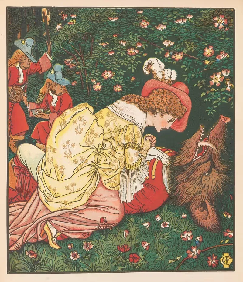 Beauty and the beast Pl. 05 — Walter Crane