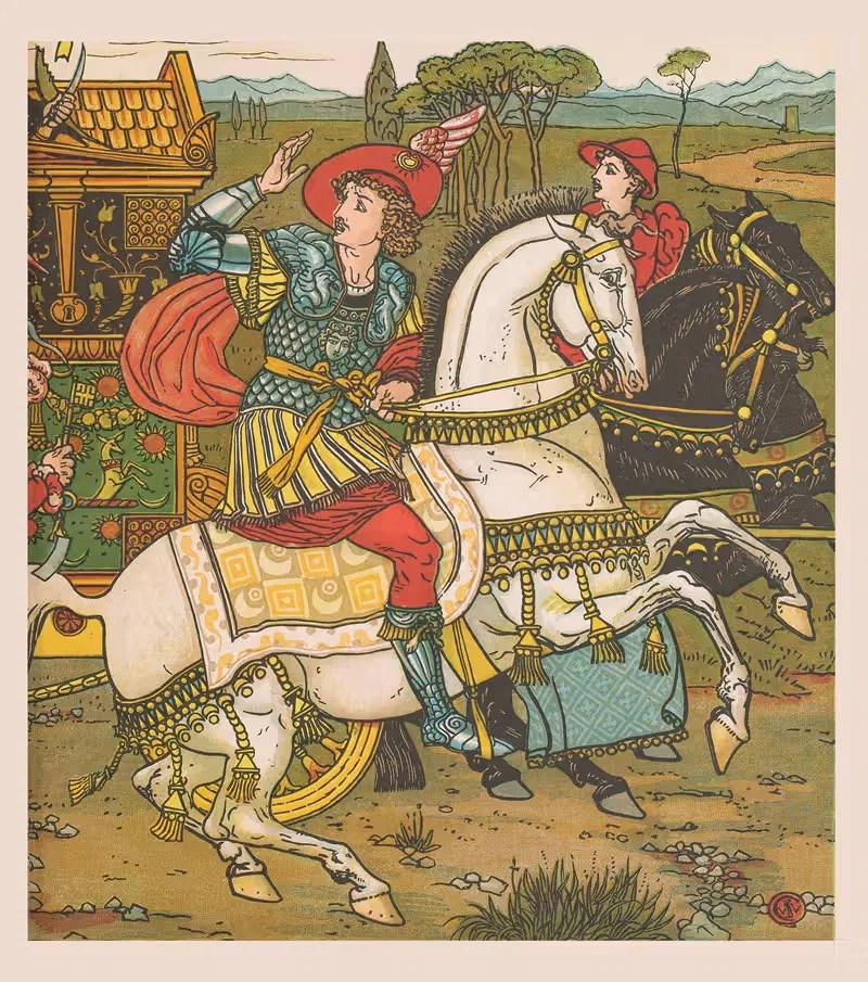 Beauty and the beast Pl. 15 — Walter Crane