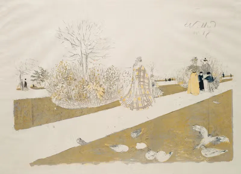 Le Jardin Des Tuileries Ii — Édouard Vuillard