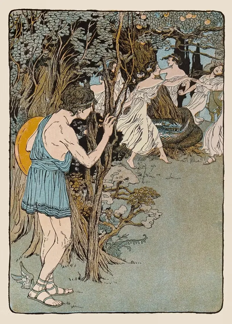 Так он шагнул вперед и увидел, как они танцуют by Мод Хант Скуайр, 1901 — digital art print download
