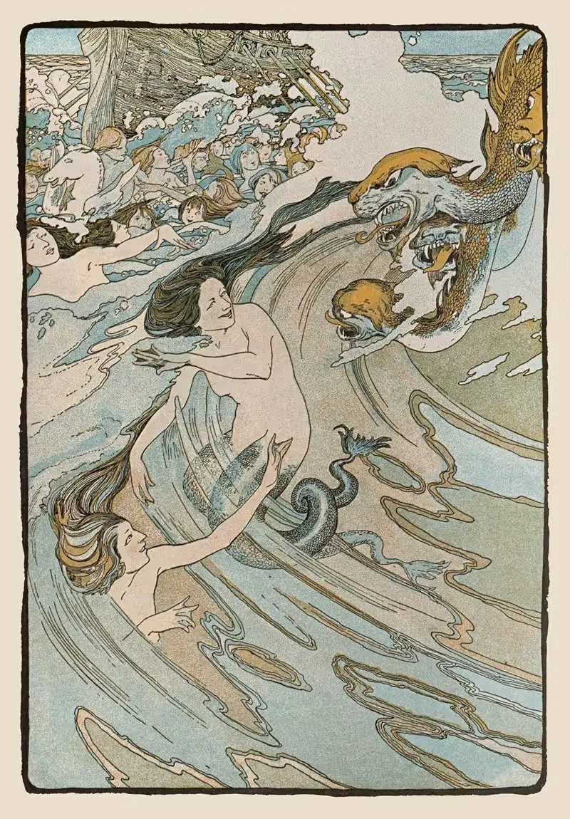 The Argonauts and the sea nymphs — Maud Hunt Squire