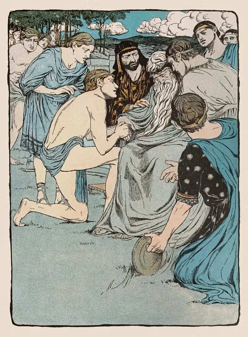 The death of king Acrisius — Maud Hunt Squire