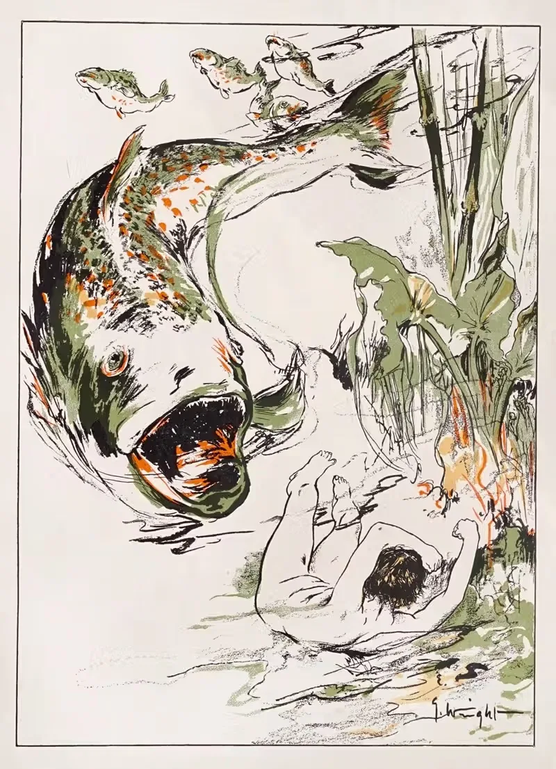 Водяные младенцы Пл. 4 by Джордж Хэнд Райт, 1900 — digital art print download