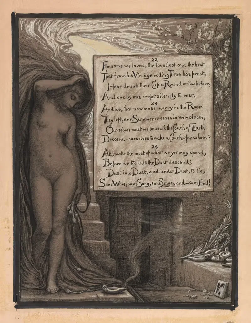 Долгий отдых by Элиху Веддер, 1883-1884 — digital art print download