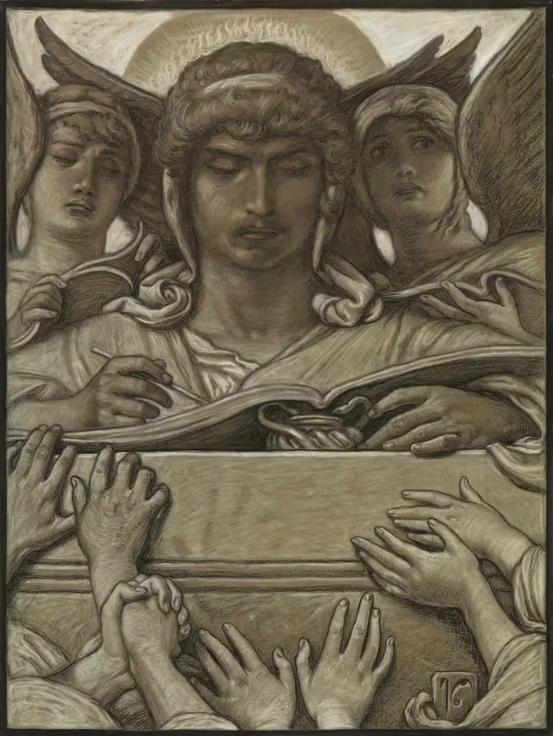 Ангел записи by Элиху Веддер, 1883-1884 — digital art print download