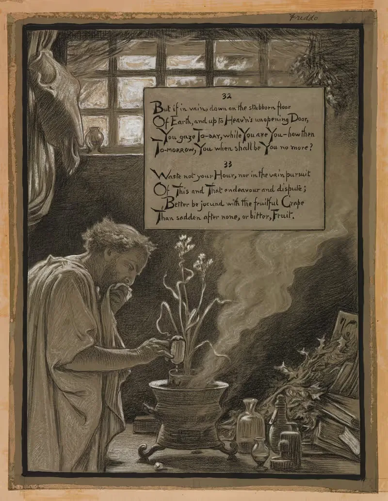 Тщеславное преследование by Элиху Веддер, 1883-1884 — digital art print download