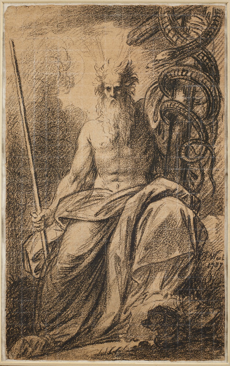 Moses and the Brazen Serpent by Бенджамин Уэст, 1787 — digital art print download