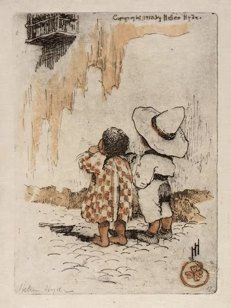 Альфонсо и Кончита by Хелен Хайд, 1913 — digital art print download