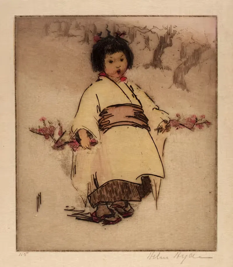 Цветочный ребенок by Хелен Хайд, 1902 — digital art print download