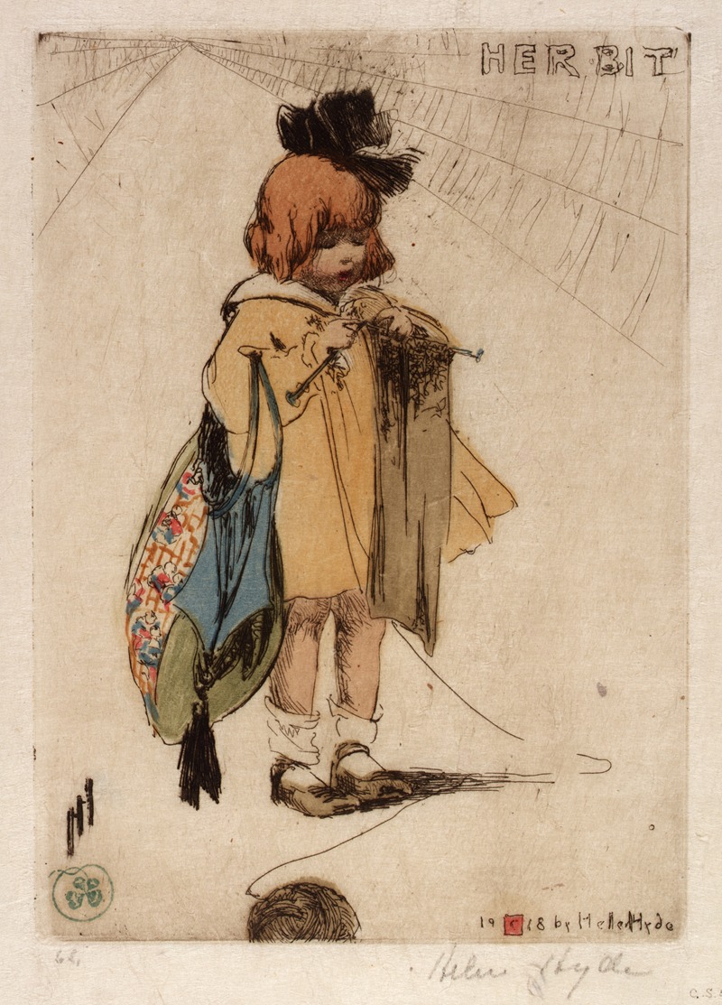 Ее доля (Военное время) by Хелен Хайд, 1918 — digital art print download