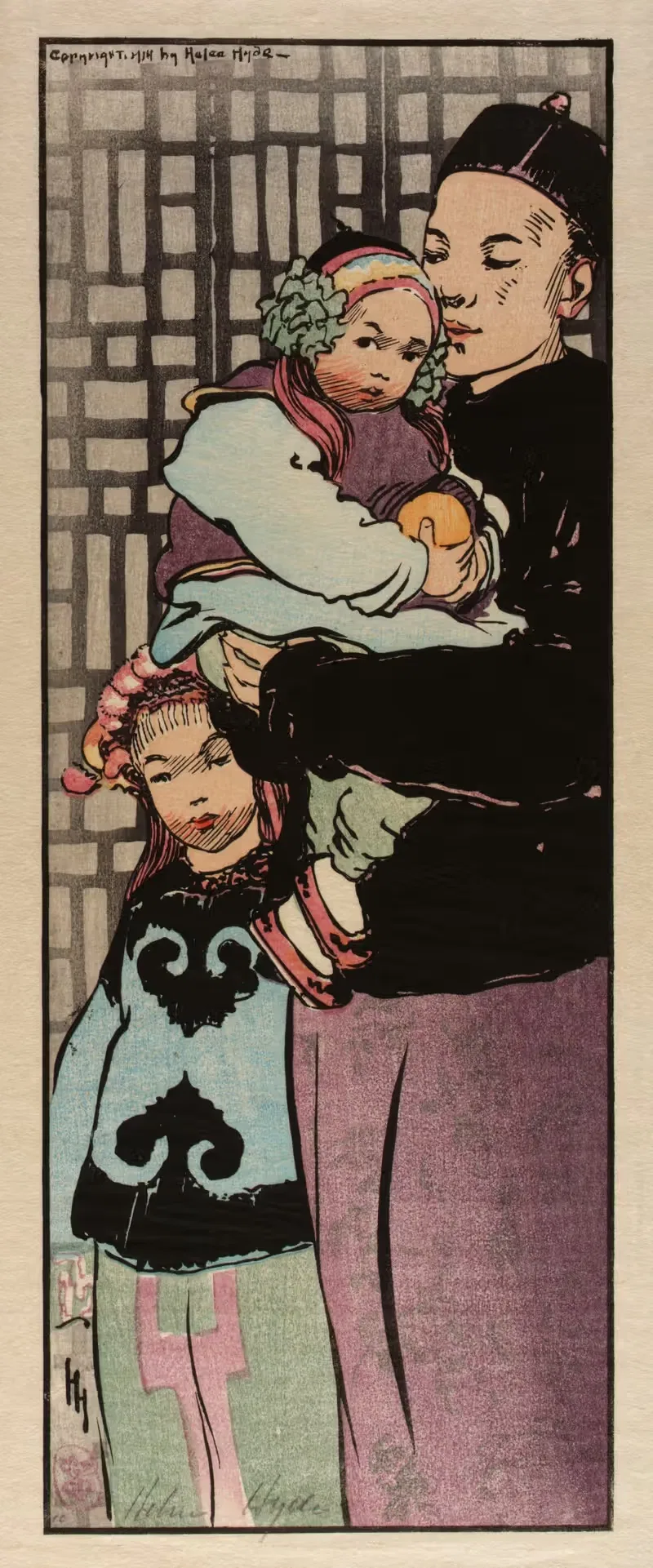 В их праздничной одежде by Хелен Хайд, 1914 — digital art print download