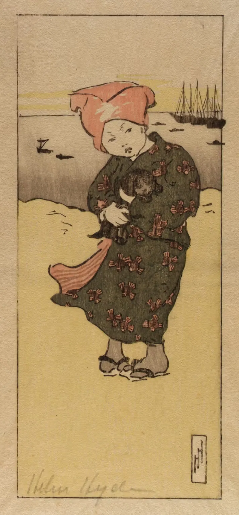 На набережной в Токио by Хелен Хайд, 1900 — digital art print download