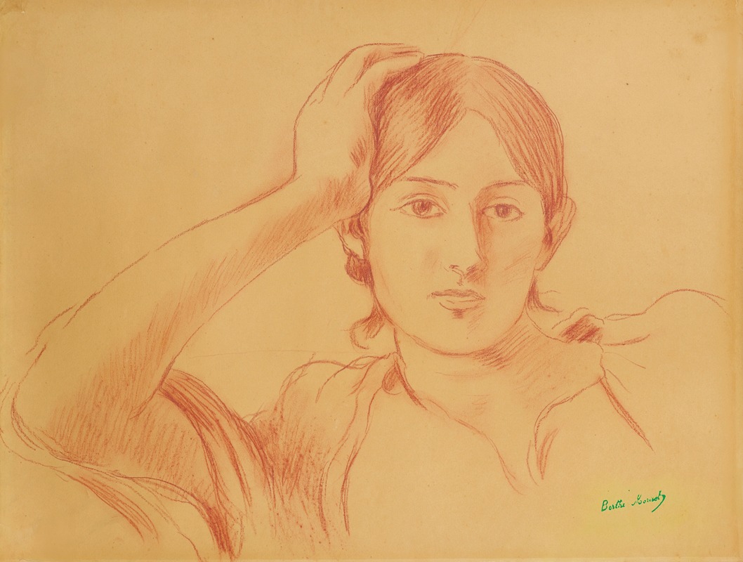 Portrait de Jeanne Pontillon by Берт Морисо, 1893 — digital art print download