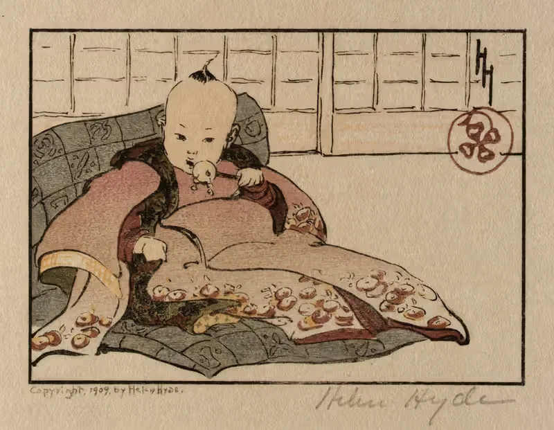 Нанятый младенец by Хелен Хайд, 1909 — digital art print download