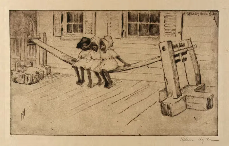 Качельная доска by Хелен Хайд, 1918 — digital art print download