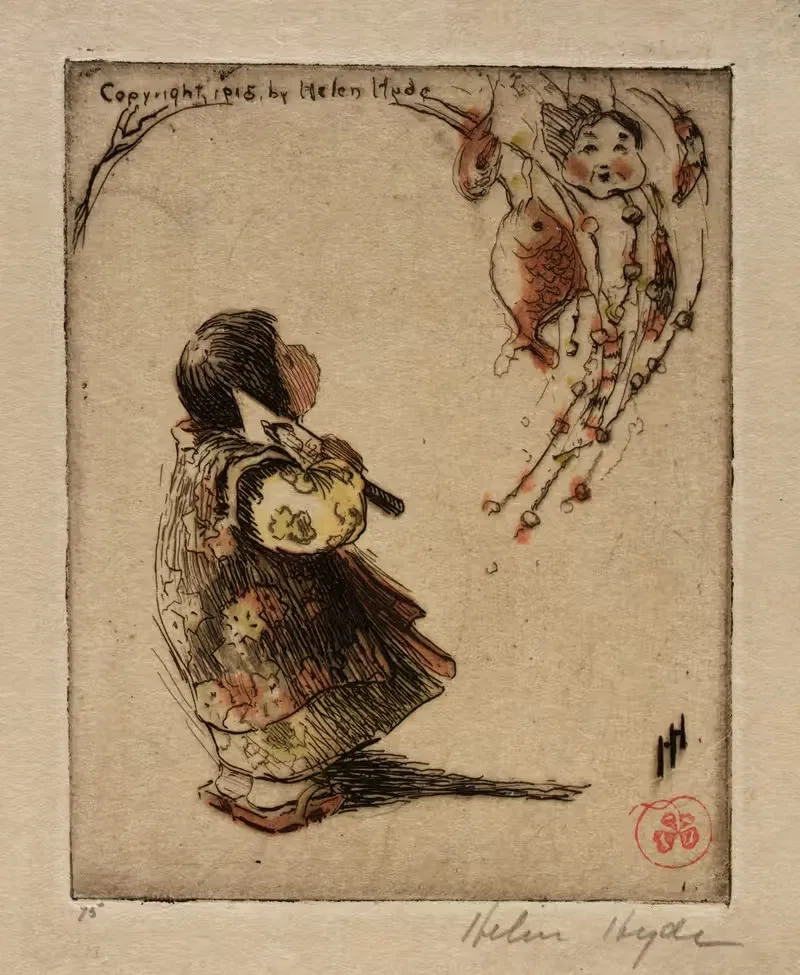 Удачная ветвь by Хелен Хайд, 1915 — digital art print download