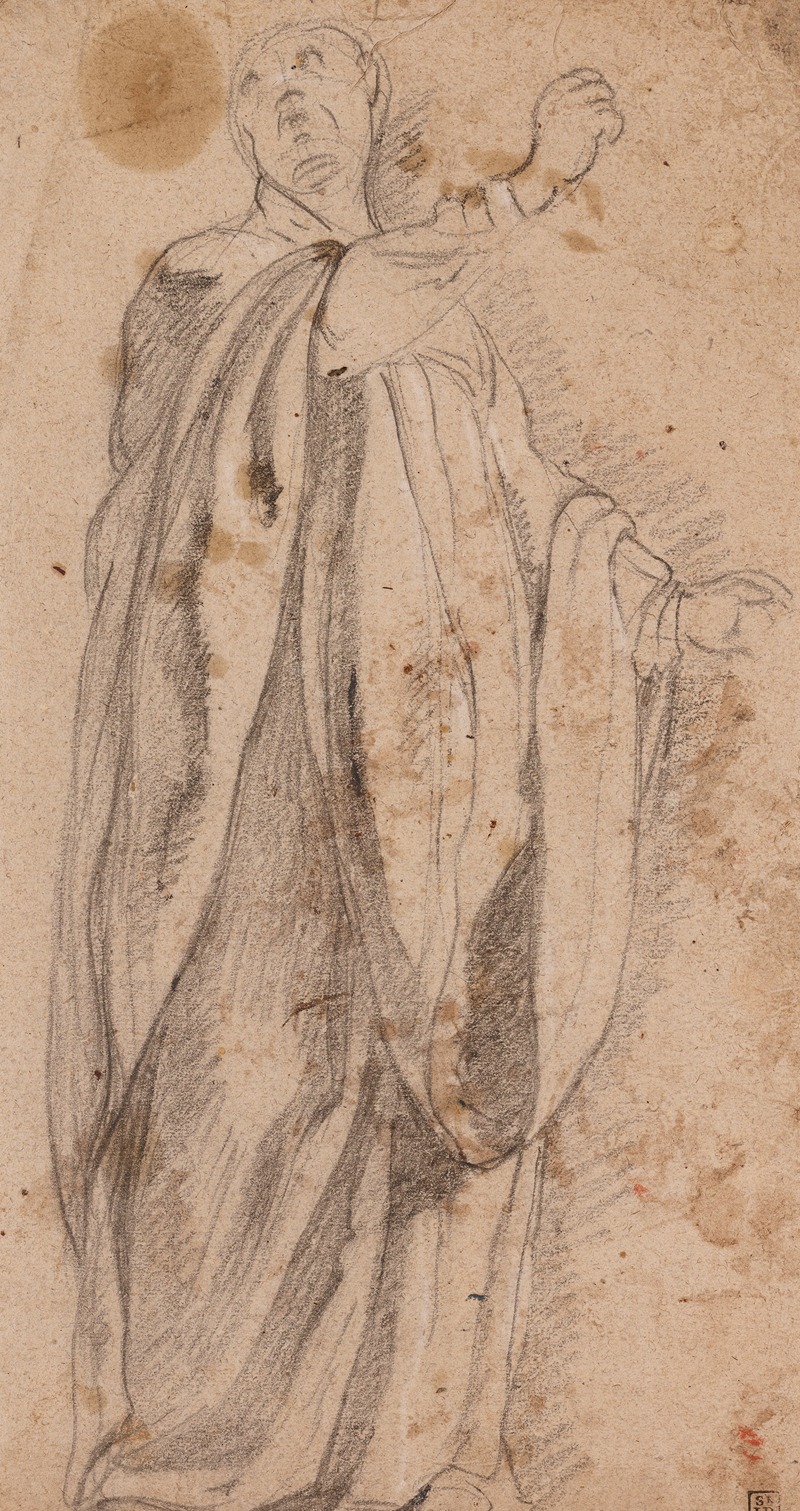 Study for the Drapery of a Standing Figure — Carlo Bonone