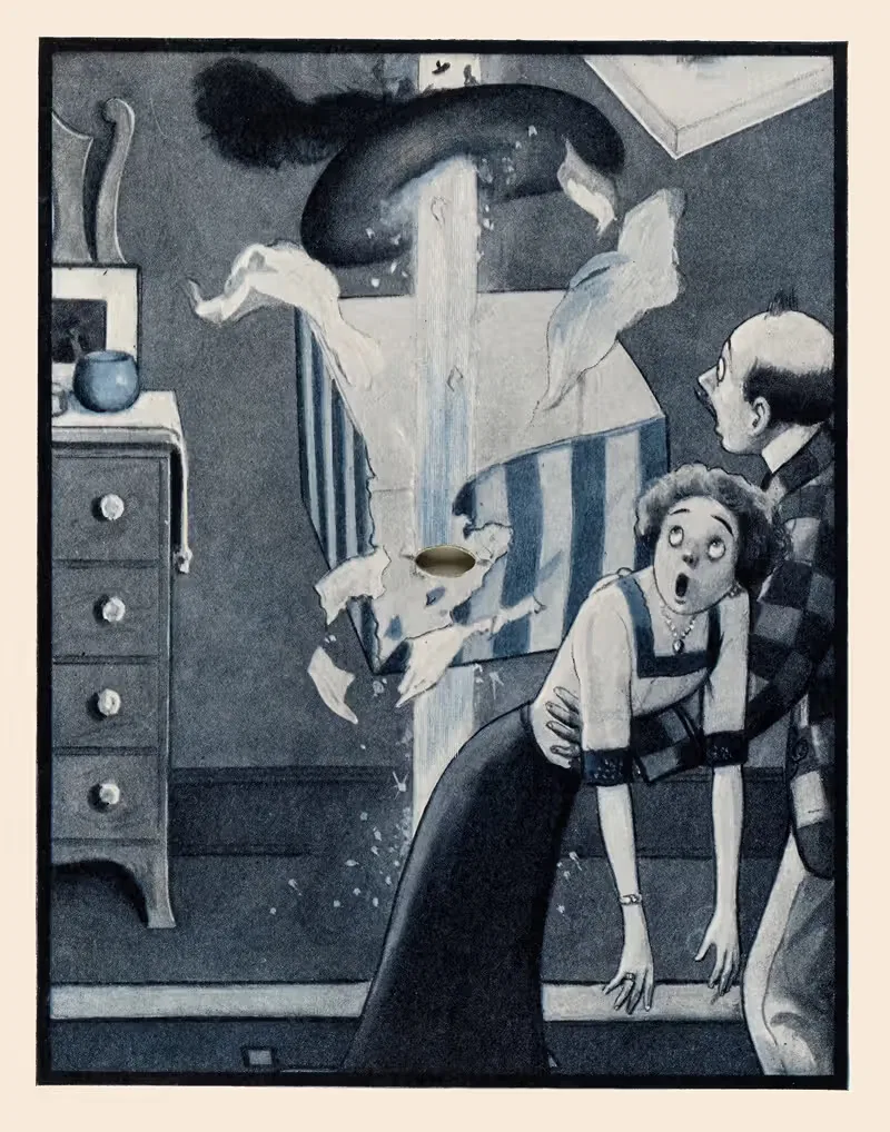 The Rocket Book Pl 14 by Peter Newell, 1912 — digital art print download