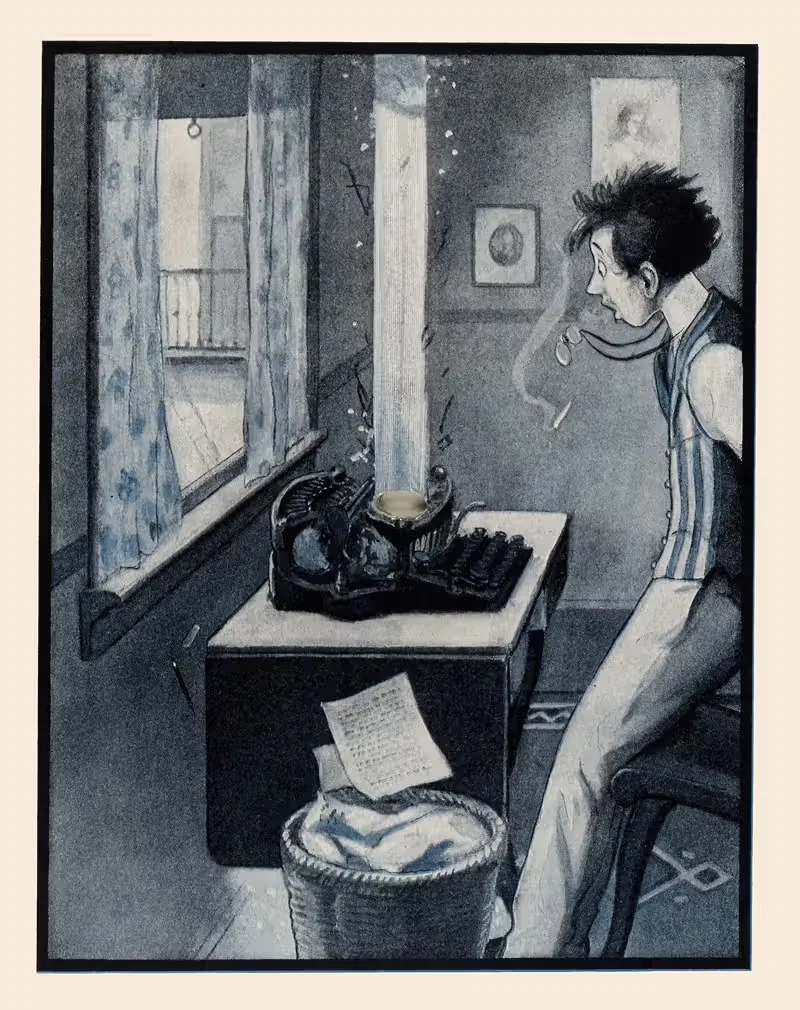 The Rocket Book Pl 18 by Peter Newell, 1912 — digital art print download