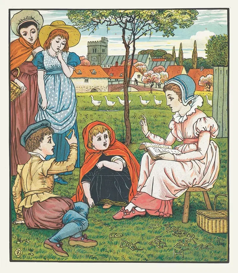 Хорошая Две Обуви, пл. 2 by Уолтер Крейн, 1874 — digital art print download