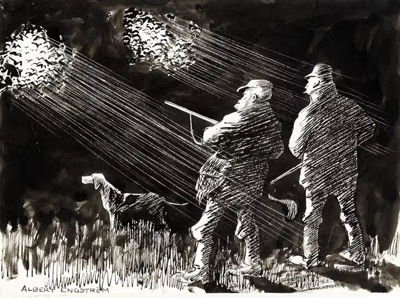 Охотничья жизнь by Альберт Энгстрём, 1902 — digital art print download