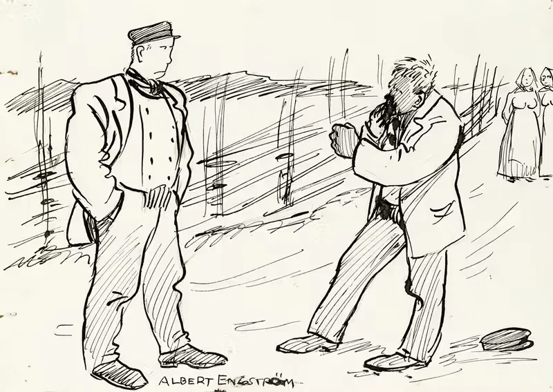 Я просто тебе говорю by Альберт Энгстрём, 1905 — digital art print download