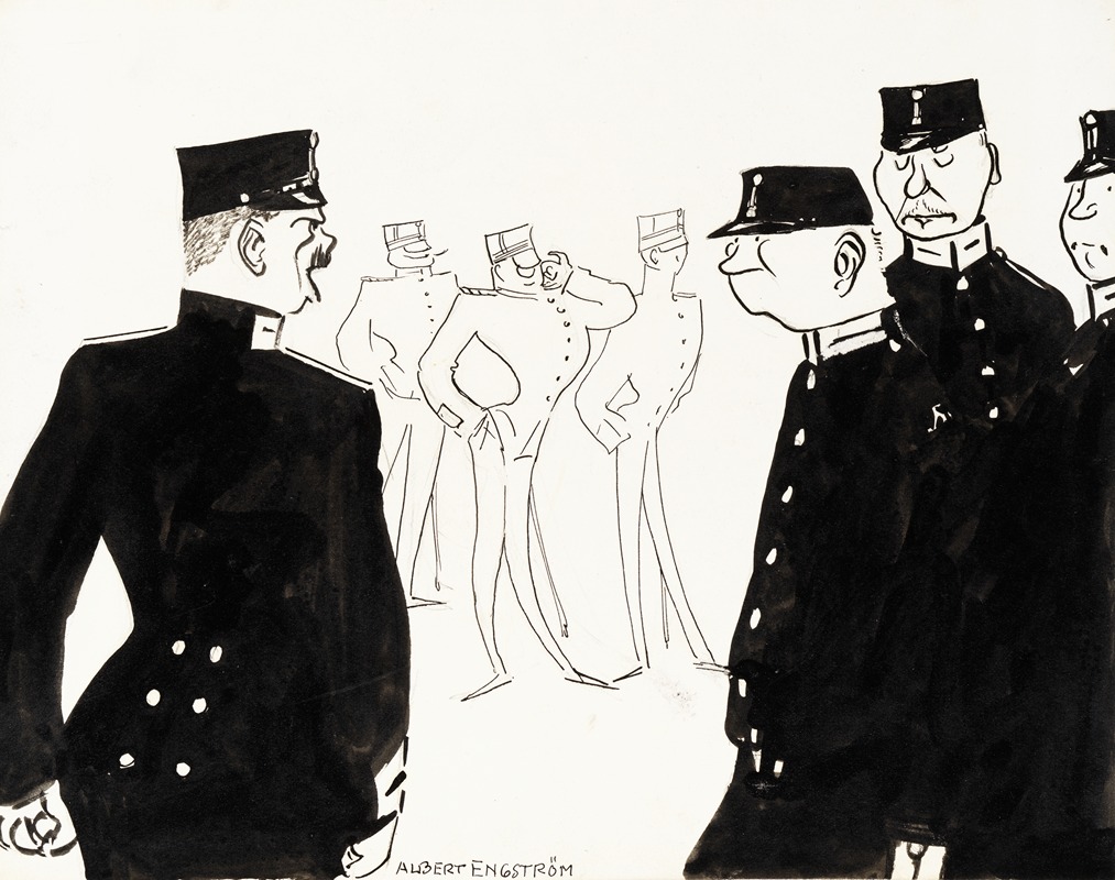 The Sergeant by Albert Engström, 1905 — digital art print download