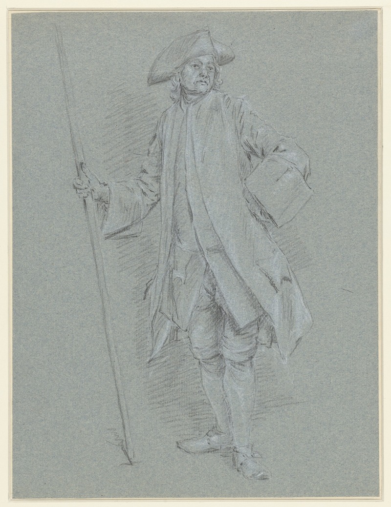 Staande man met steek by Cornelis Troost — digital art print download