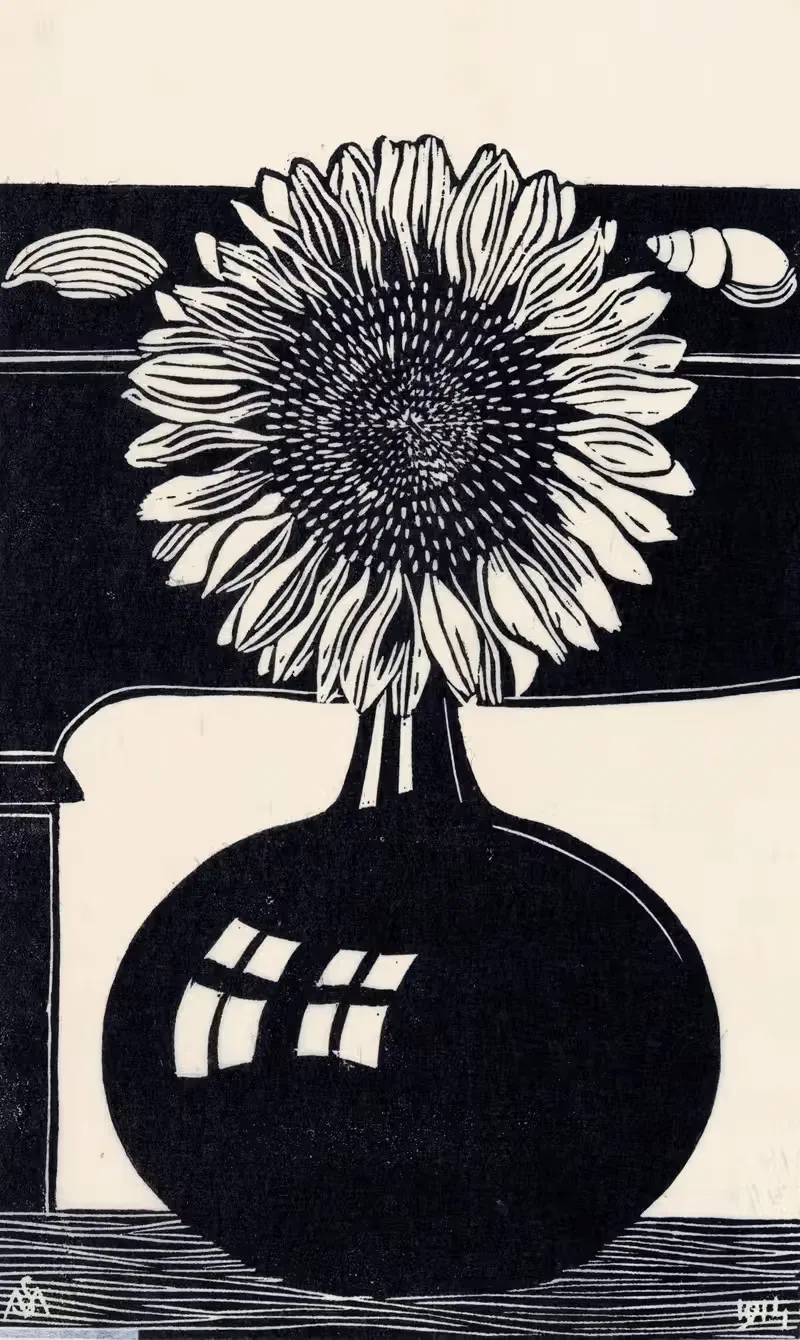 Подсолнух by Самуэль Джессурун де Мескита, 1914 — digital art print download